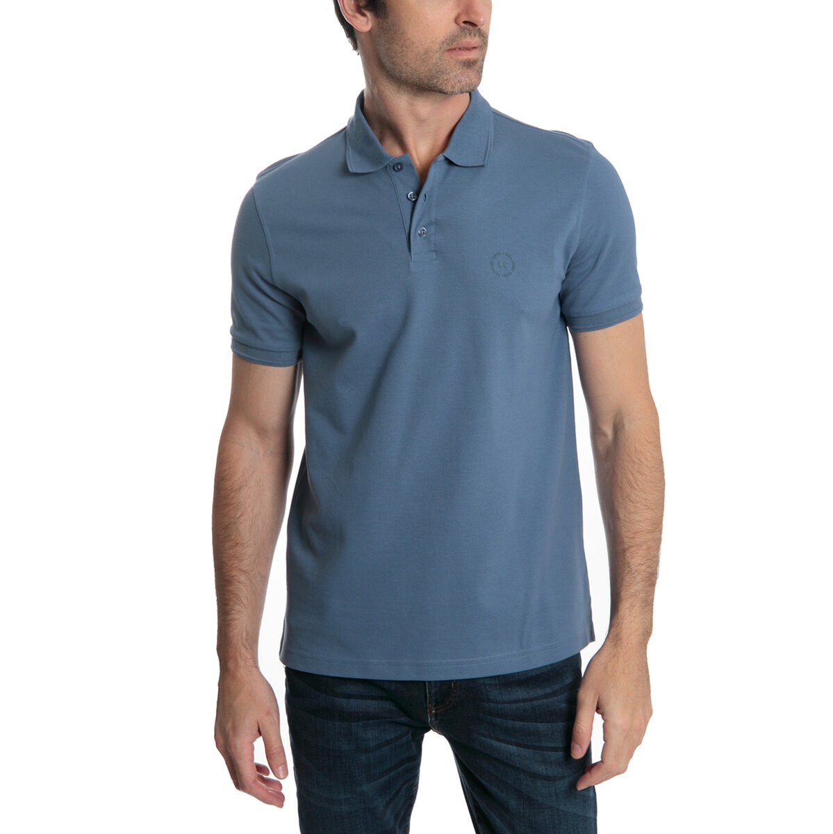 Kenneth Cole Polo para Caballero Azul Mediana