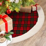 Falda para Árbol 152 cm, Cuadrícula Falda para Árbol 152 cm, Cuadrícula