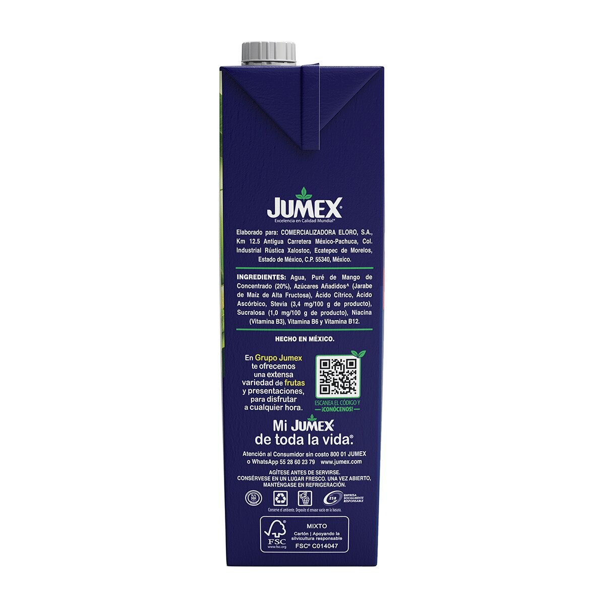 Jumex Bebida de Mango 4 pzas de 1.89 l