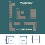 Thomasville, Sofá Modular de Tela 6 Piezas