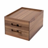 Seville Classics Juego de Cajones para Almacenamiento de Madera de Acacia, 5 Piezas