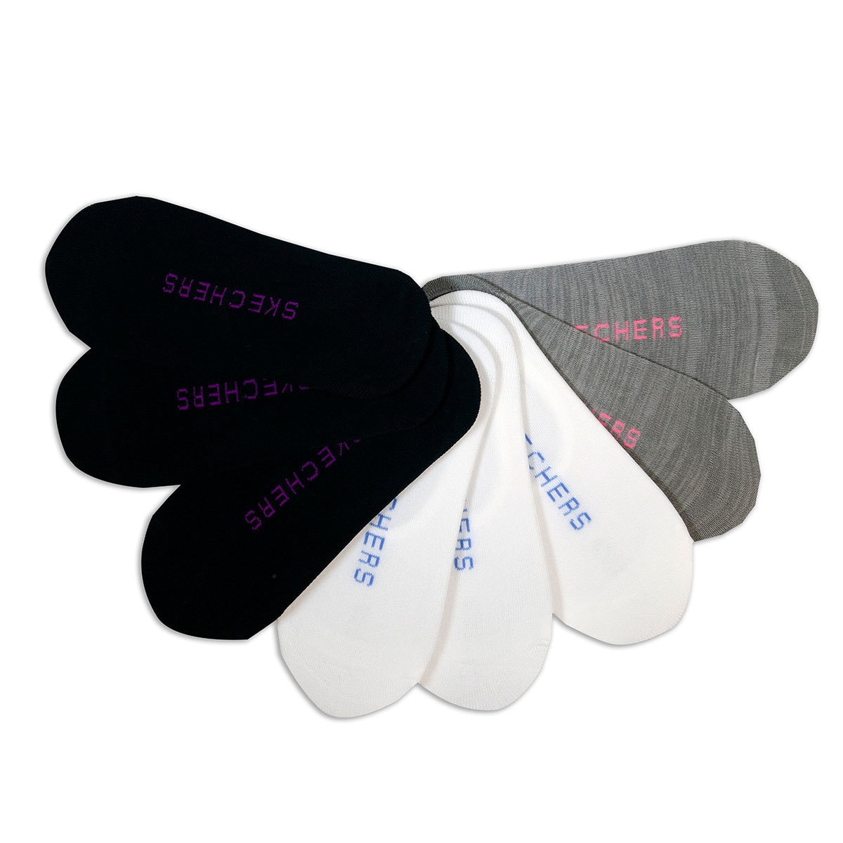 Skechers Active protectores de calzado invisible 8 pares Unitalla