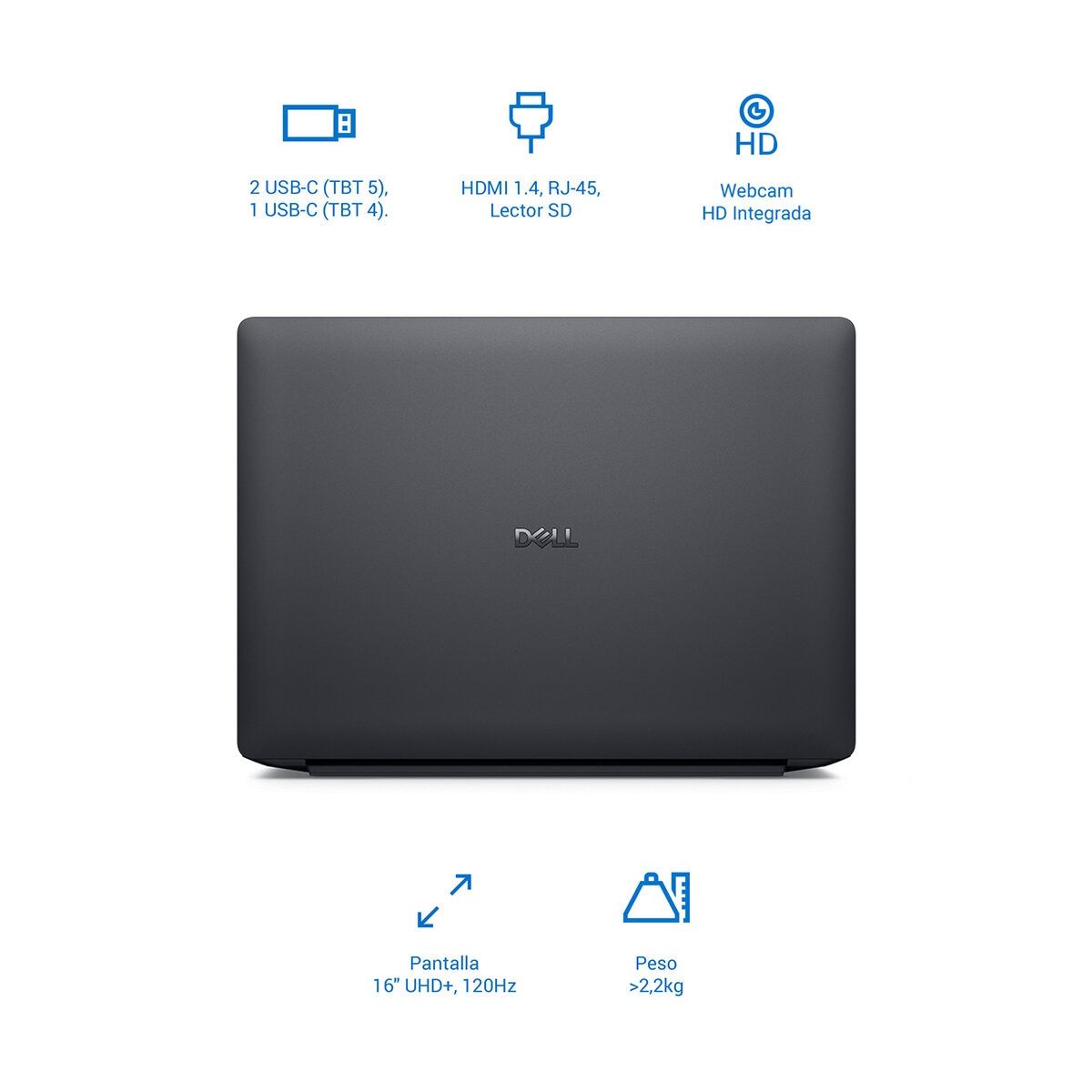 DELL Pro Max 16 Premium Laptop 16" Ultra HD+ Tandem OLED Intel Core Ultra 9 64GB 2TB SSD