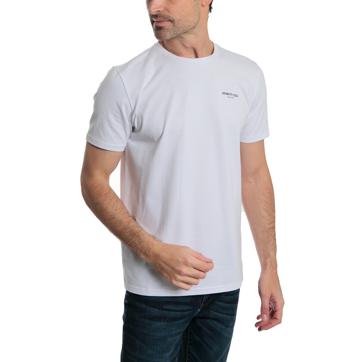 Kenneth Cole Playera para Caballero Blanco Mediana
