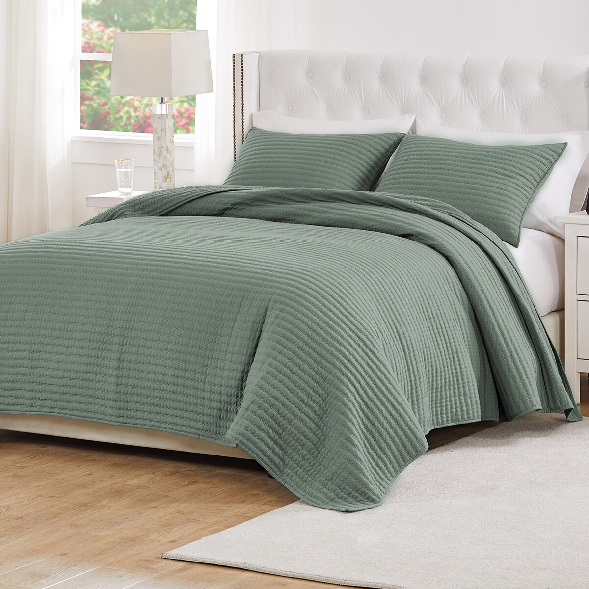 Greenland Home Fashions Juego de Cama Tamaño King 3 piezas Verde Greenland Home Fashions Juego de Cama Tamaño King 3 piezas Verde