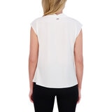 DKNY Blusa para Dama Blanco Extra Chica
