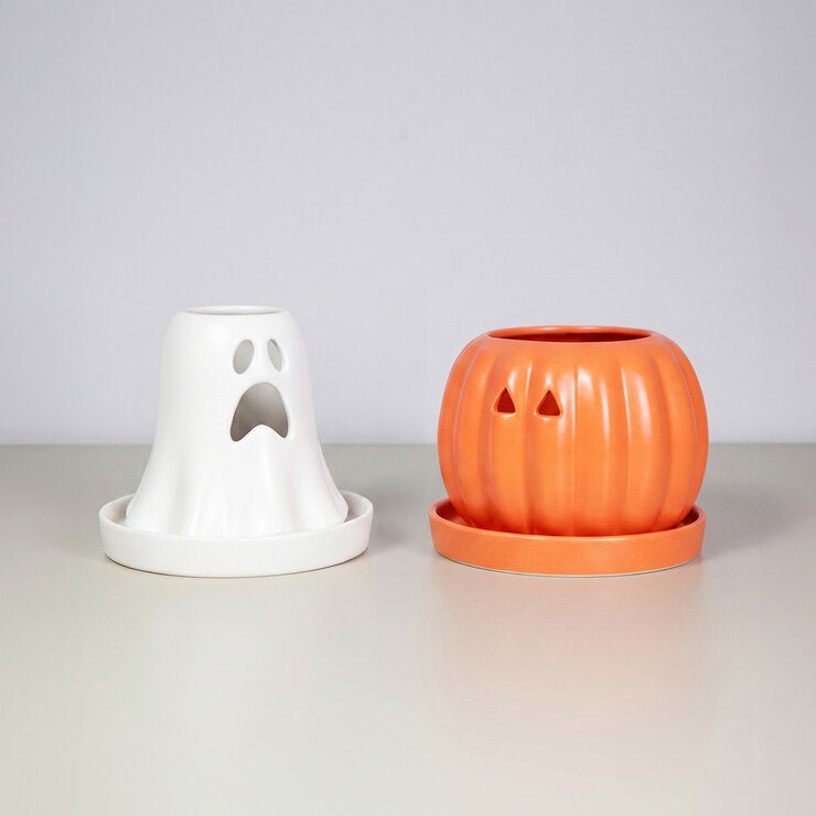 Estudio Floga, Macetas Tipo Halloween de Cerámica 2 piezas, Varios Diseños Estudio Floga, Macetas Tipo Halloween de Cerámica 2 piezas, Varios Diseños