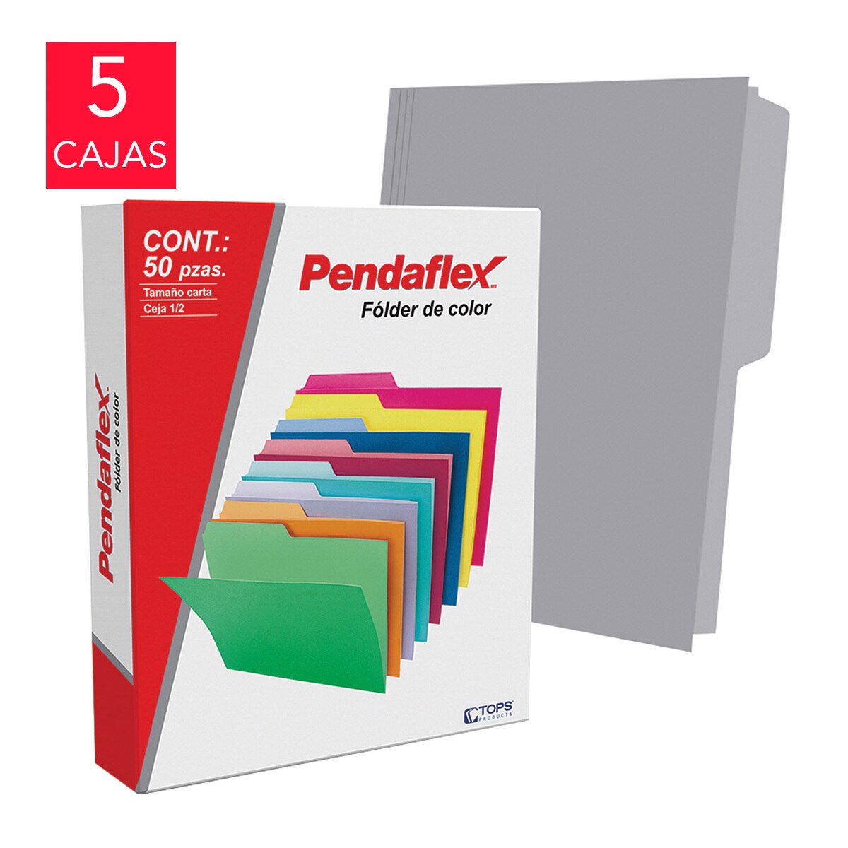 Pendaflex folders tamaño carta color gris Costco México