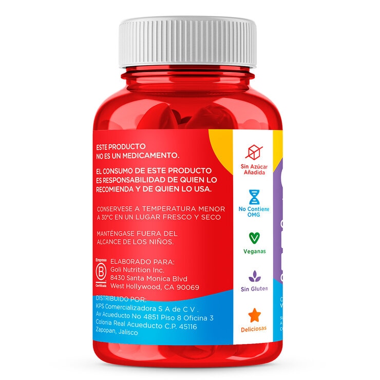 Golí Kids con Vitaminas y Minerales 80 gomitas