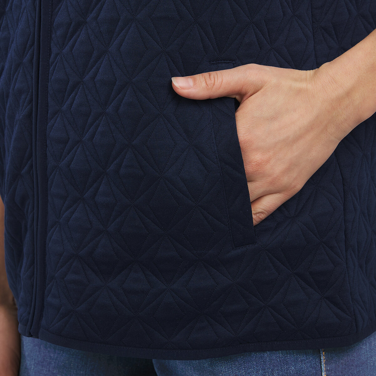 Land's End Chaleco para Dama Azul Grande Land's End Chaleco para Dama Azul Grande