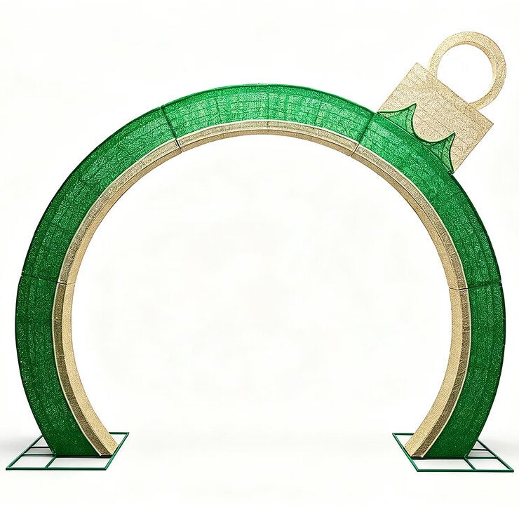 Arco de Ornamento de 2.7m con Luces Parpadeantes Arco de Ornamento de 2.7m con Luces Parpadeantes