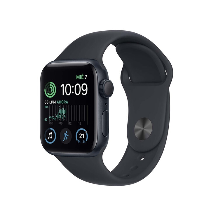 Apple Watch SE (GPS) Caja de aluminio medianoche 40 mm con correa deportiva medianoche