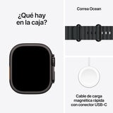 Apple Watch Ultra 3 (GPS + Celular) 49mm Titanio Negro + Correa Ocean Negro - Unitalla