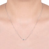Dije de 'Love' de Diamantes, 0.05ctw, Oro Blanco 14K