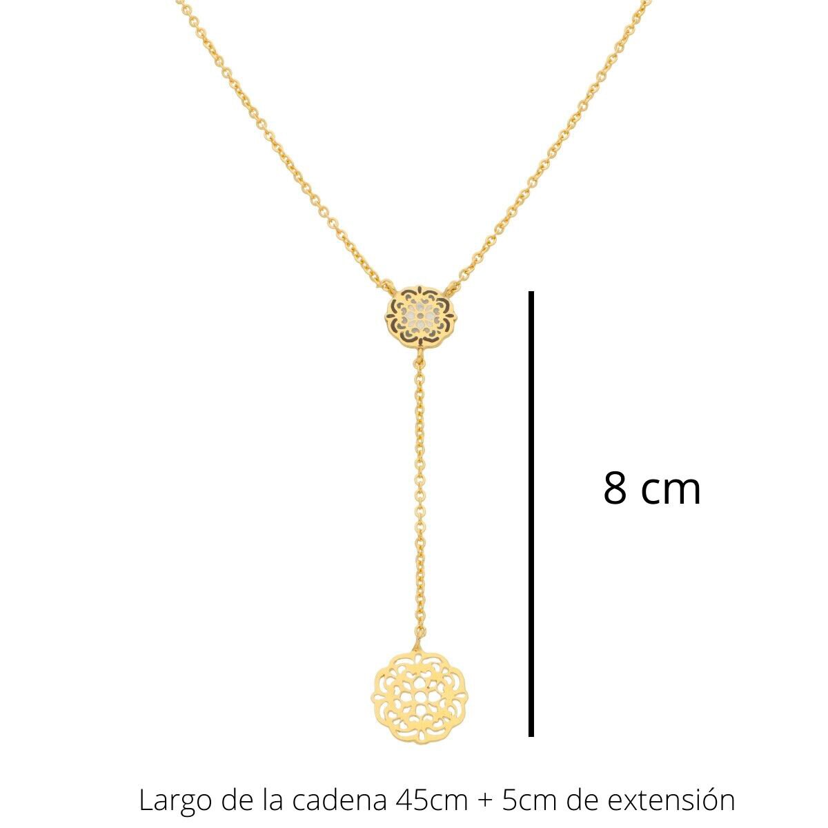 Mayfer, Juego de Mandalas con Collar y Aretes 