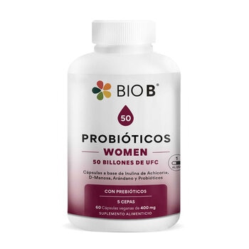 Bio B Probióticos Women 50 Billones Frasco con 60 cápsulas
