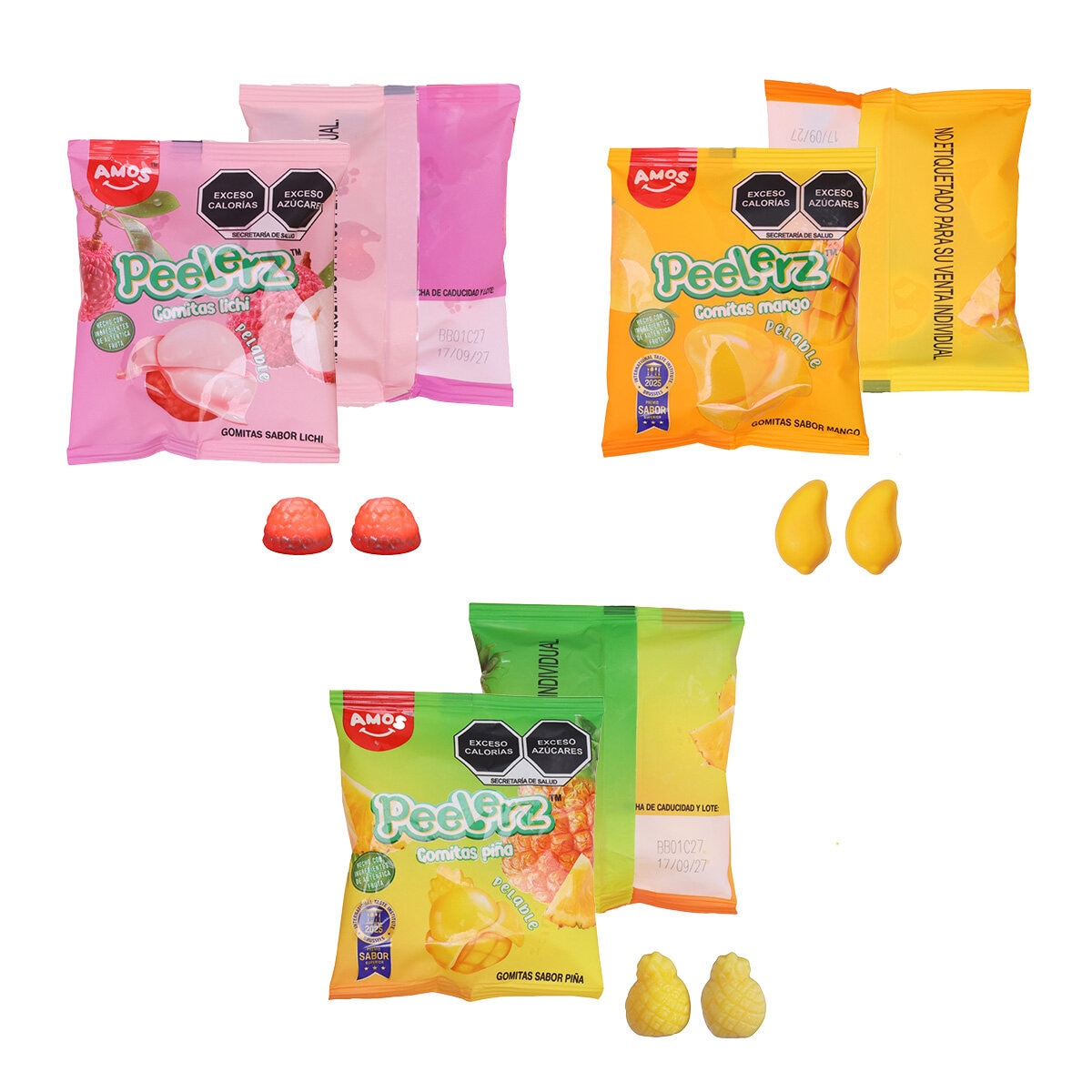 Peleerz Gomitas Mixtas Frutales 34/30 g Peleerz Gomitas Mixtas Frutales 34/30 g