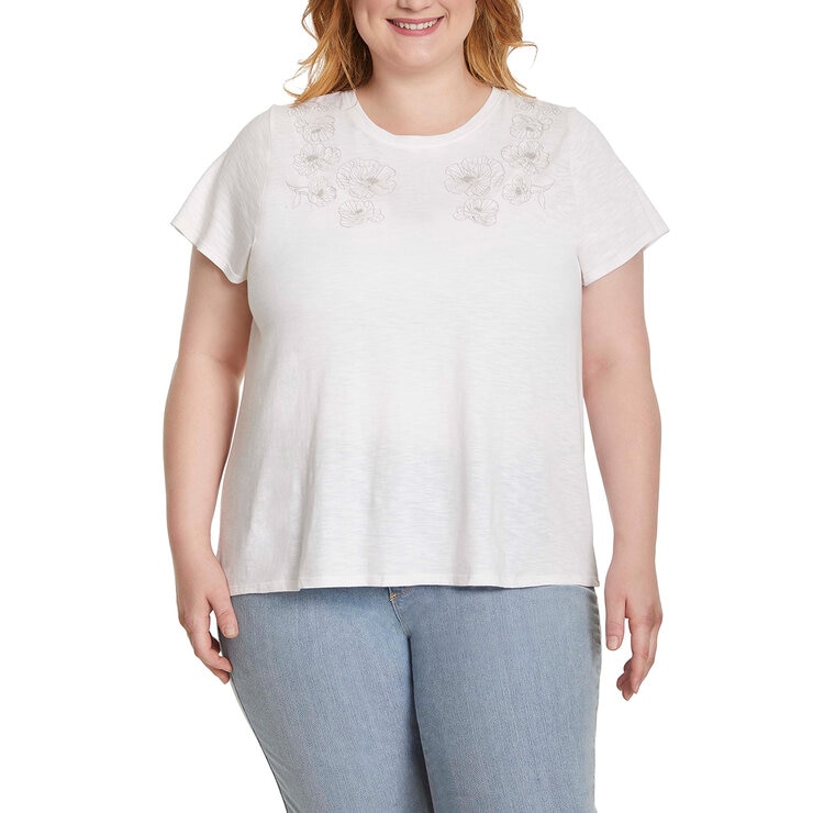 Ella Moss Blusa para Dama Blanco Mediana