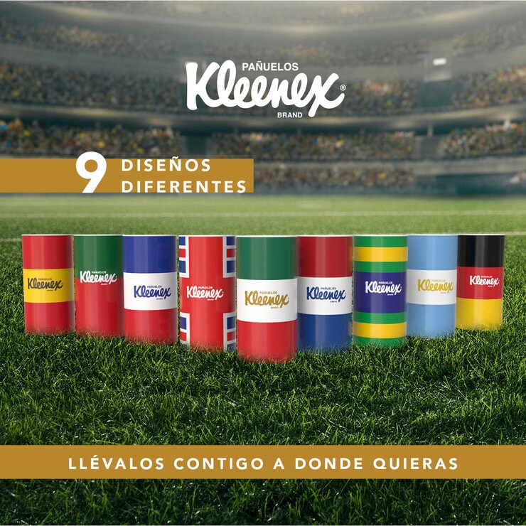 Kleenex Edición Mundialista 9 piezas de 50 pzas Kleenex Edición Mundialista 9 piezas de 50 pzas