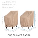 Seasons Sentry funda para silla alta de bar 2 piezas
