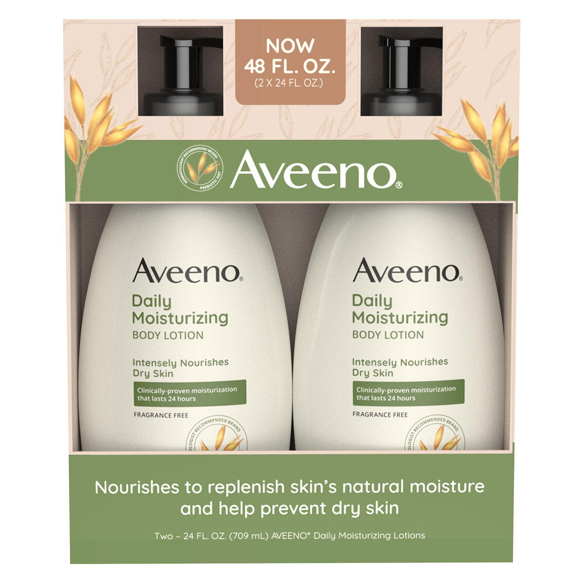 Aveeno Crema Corporal 2 pzas de 709 ml
