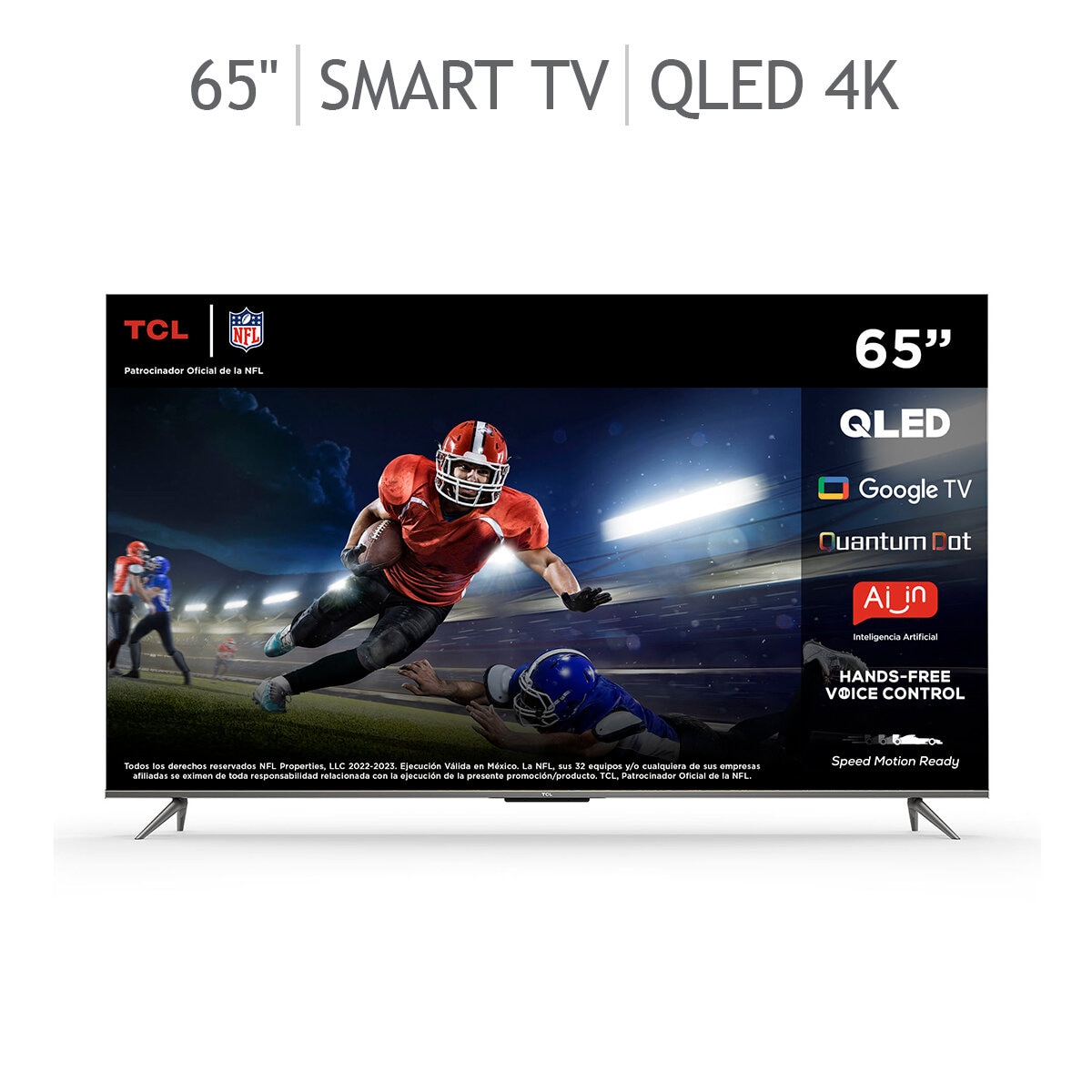 TCL Pantalla 65" QLED 4K Google TV Costco México