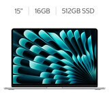 Apple MacBook Air 15" M5 16GB 512GB SSD Plata Apple MacBook Air 15" M5 16GB 512GB SSD Plata