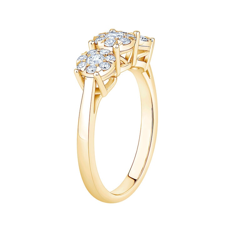 Anillo Nupcial de Diamantes 0.50ctw, Oro Amarillo 14K