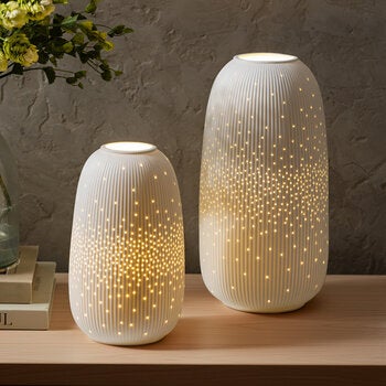 Evergreen 2 Linternas LED de Porcelana, Varios Colores Evergreen 2 Linternas LED de Porcelana, Varios Colores
