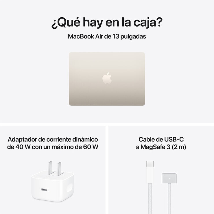Apple MacBook Air 13" M5 16GB 512GB SSD Blanco Estelar Apple MacBook Air 13" M5 16GB 512GB SSD Blanco Estelar
