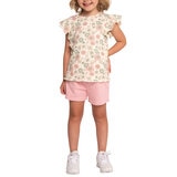 Pekkle Playera 4 piezas para Niños y Niñas Flor 3 Años
