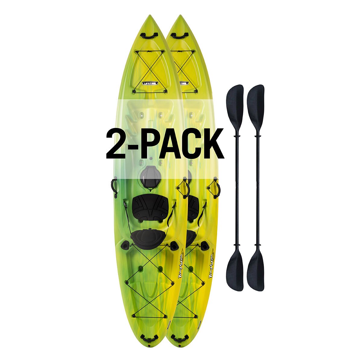 Lifetime set de dos Kayaks Temptation 110 con Remo Incluido Costco México
