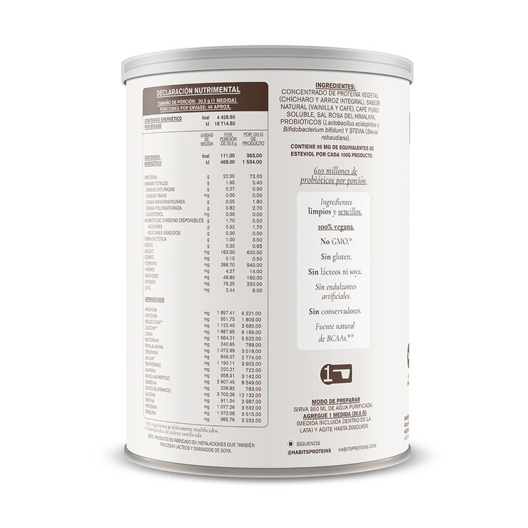 Habits by Not A Fancy Kitchen Proteína Vegetal Macciato 1.22 kg