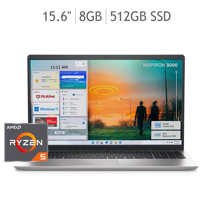 DELL Inspiron 3525 Laptop 15.6" Full HD AMD Ryzen 5 8GB 512GB SSD