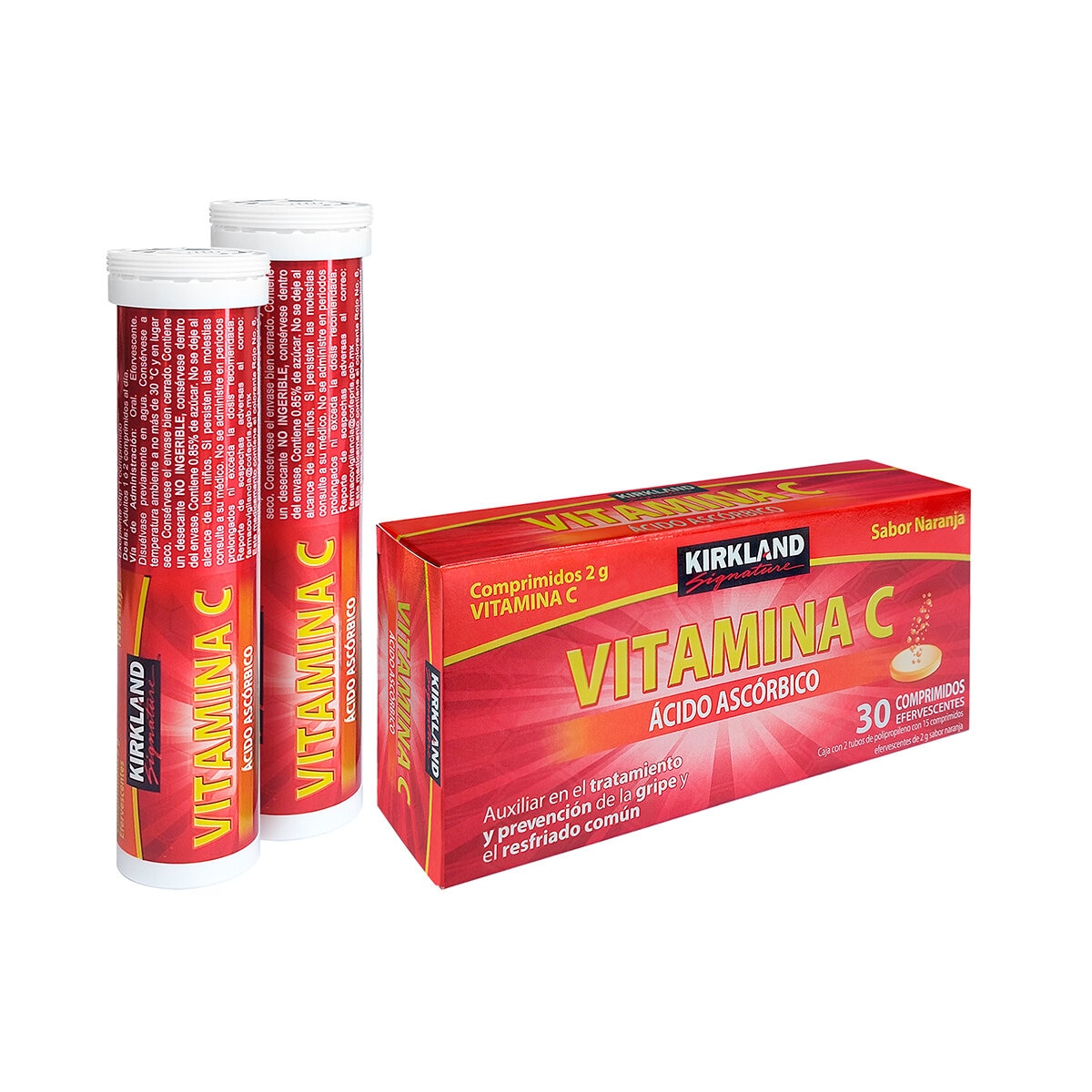 Kirkland Signature Vitamina C 2g con 30 Comprimidos