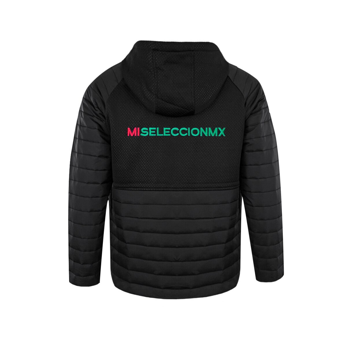 Selección Mexicana, Chamarra Bondeada Negra, para Caballero, Talla Extra Grande