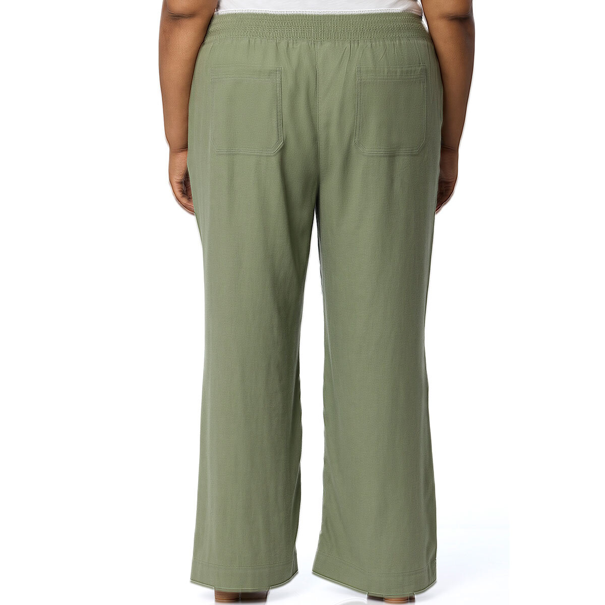 Briggs Pantalones tipo lino para Dama Verde Mediana
