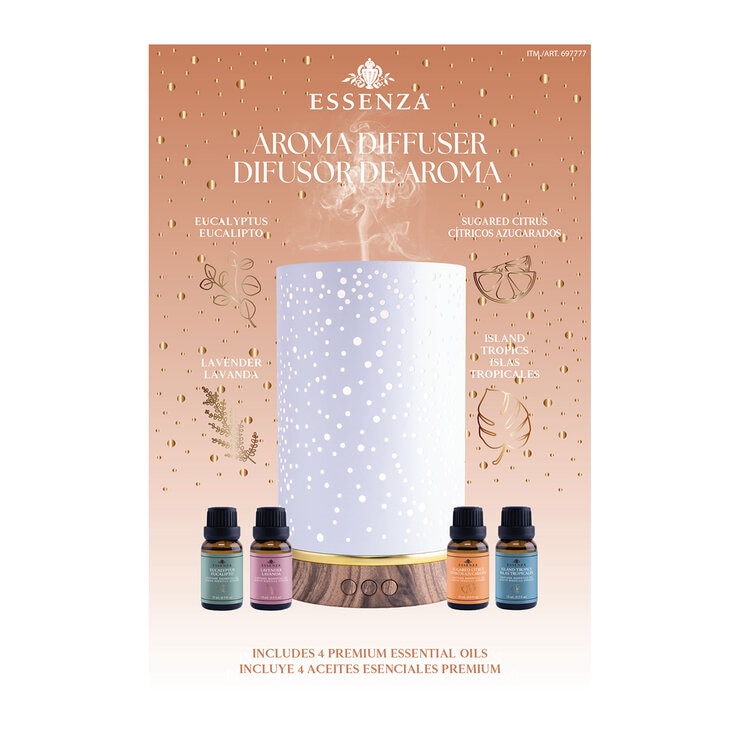 Essenza Difusor Eléctrico con 4 Aceites Esenciales Essenza Difusor Eléctrico con 4 Aceites Esenciales