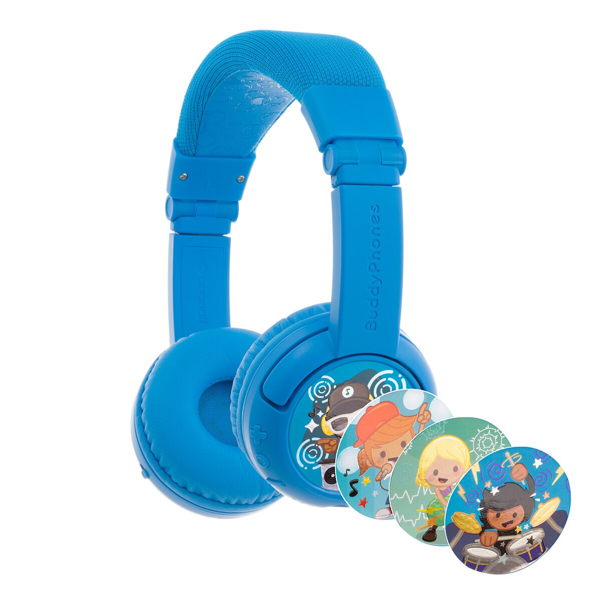 Onaoff Buddyphones Play Plus Audífonos Inalámbricos para Niños Azul