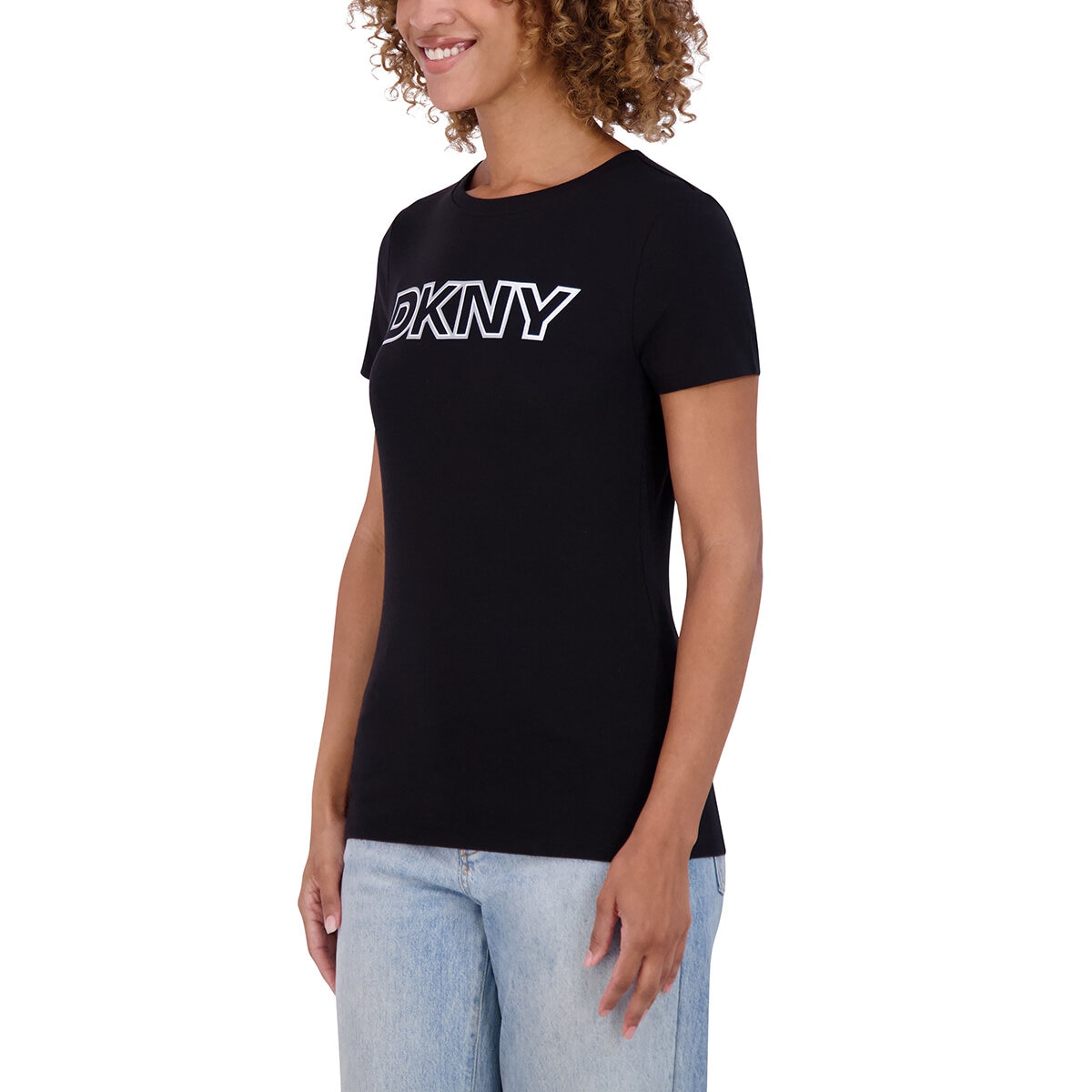 DKNY Blusa para Dama Negro Chica