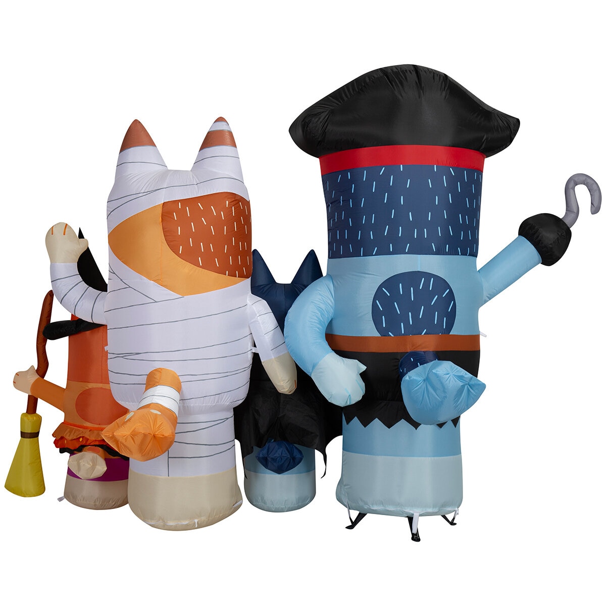 Bluey y Familia Iluminada Inflable, 1.9 m