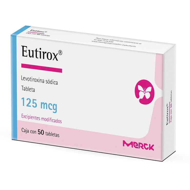 Eutirox 125 mcg Oral 50 Tabletas