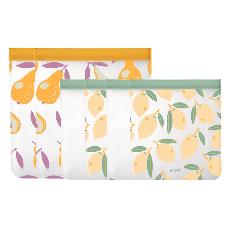 Ello Juego de 14 Bolsas Reusables Cherry Delight