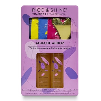 Rice & Shine, KIt Facial de Agua de Arroz, 2 piezas de 200 ml Cada Uno Rice & Shine, KIt Facial de Agua de Arroz, 2 piezas de 200 ml Cada Uno