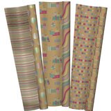 KS Papel Para Envolver Doble vista Primavera, Kraft Colores