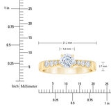 Anillo. Diamantes 0.75 CTW, Oro Amarillo 14K