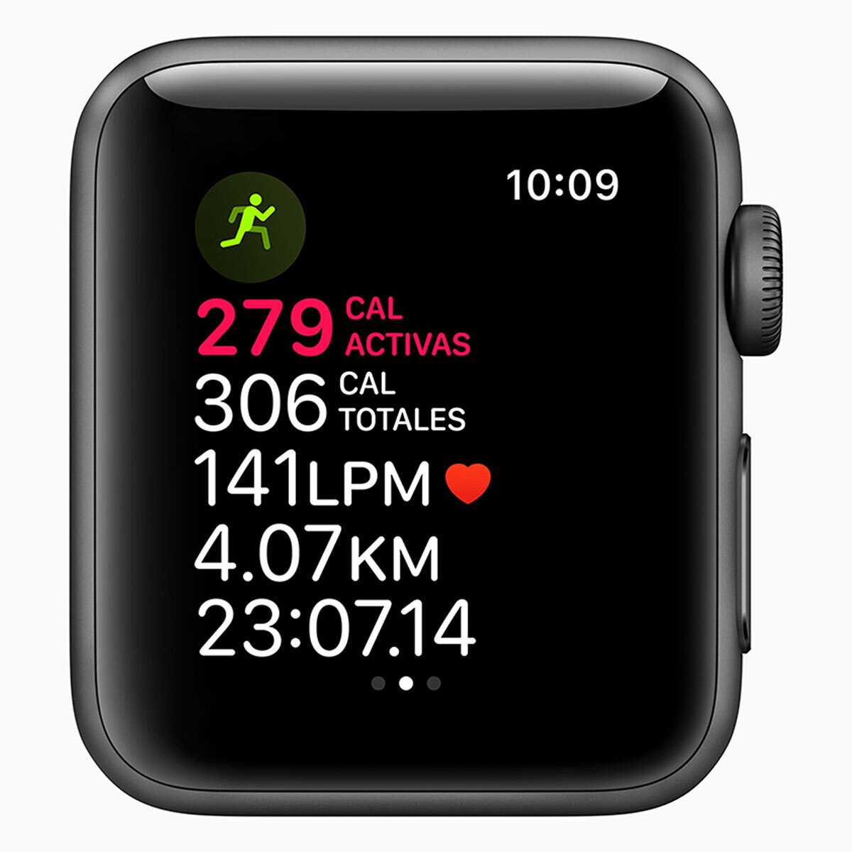 Apple Watch Series 3 (GPS) Caja de Aluminio Gris Espacial 38 mm con correa deportiva negra