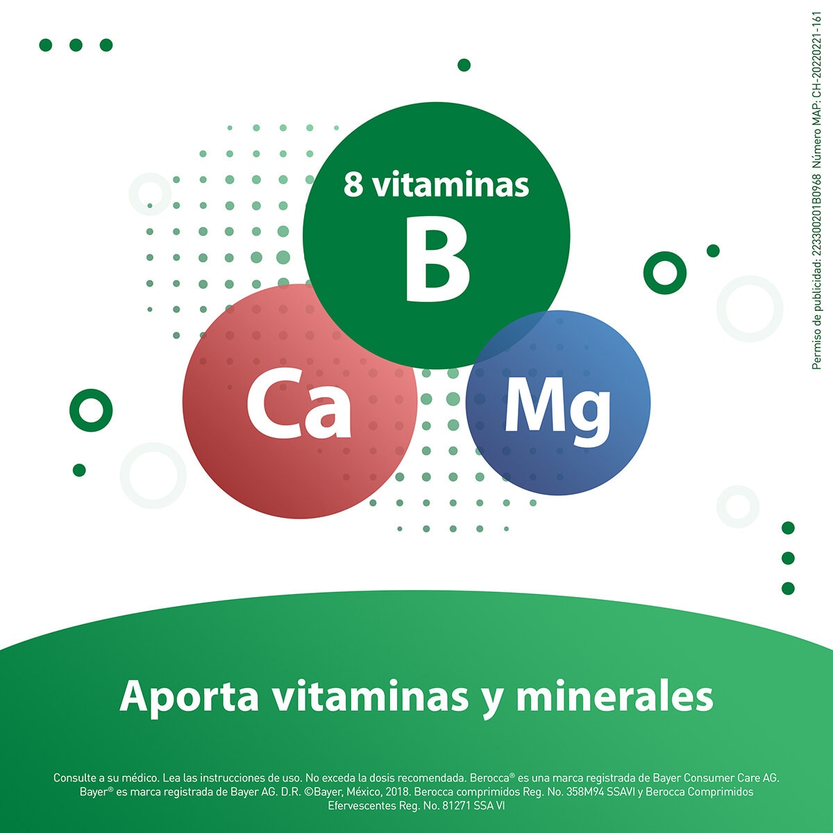 Berocca Vitaminas Calcio y Magnesio 3 Tubos de 10 Comprimidos Efervescentes c/u