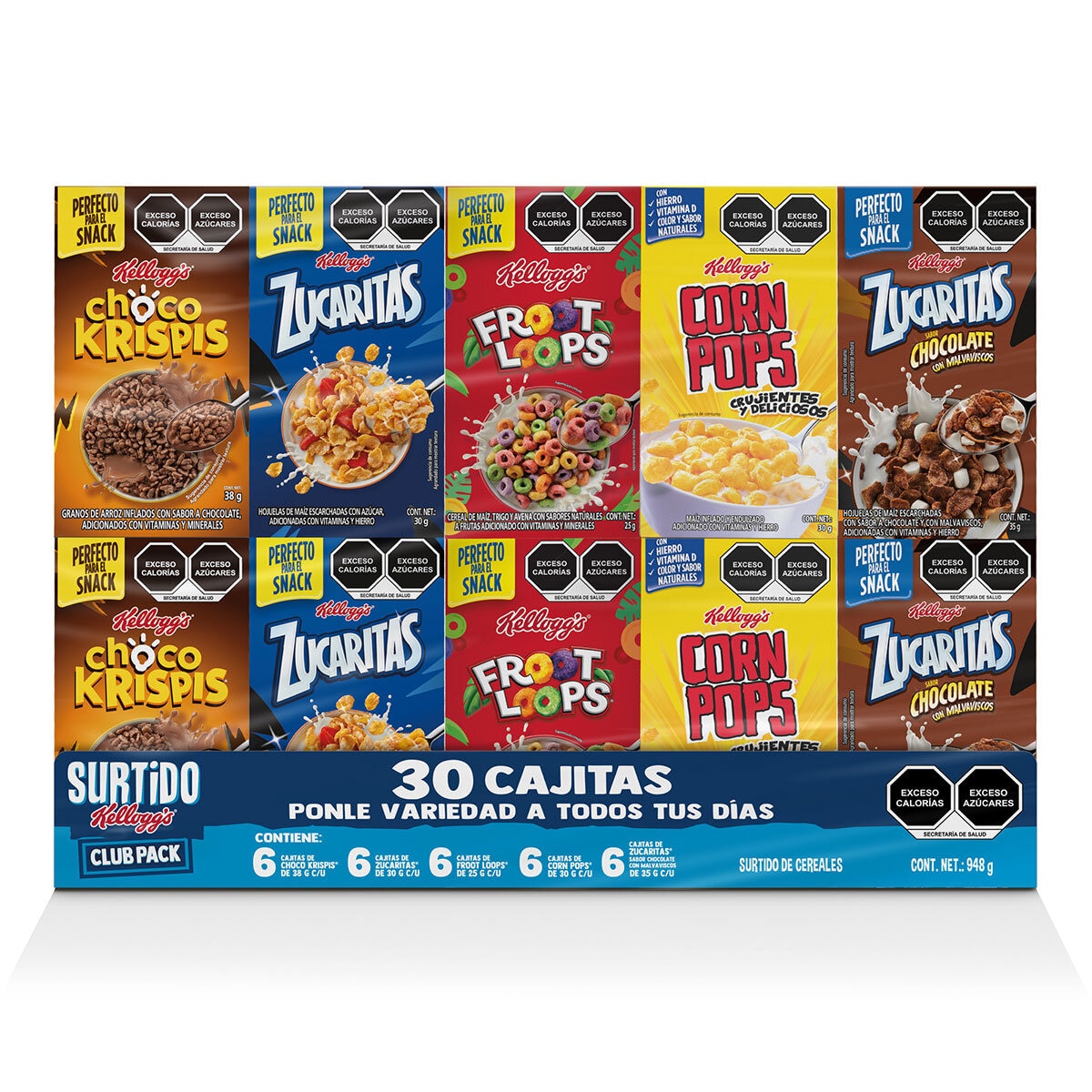 Kellogg's Surtido de Cereales 30 pzas Costco México