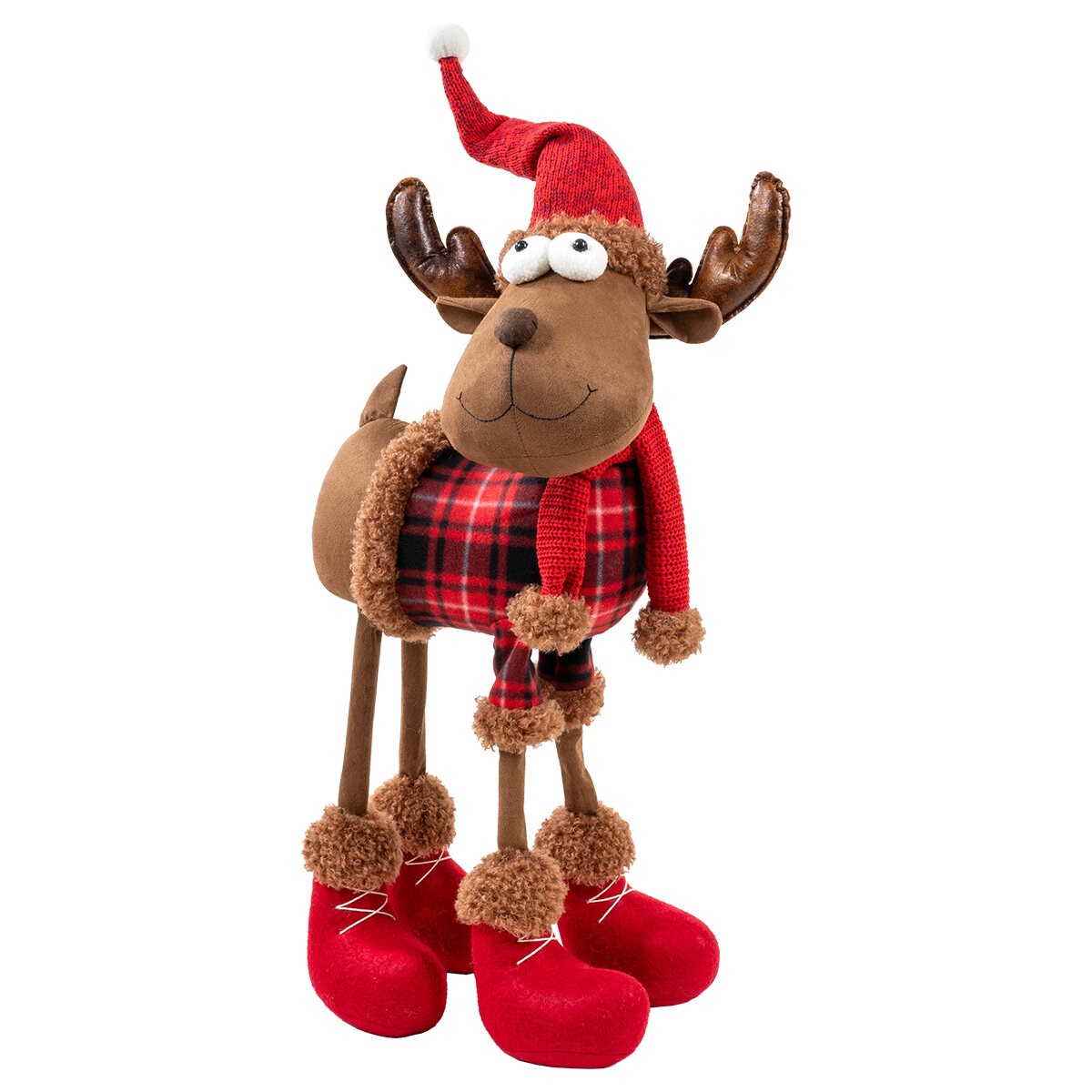 Alce Navideño de Peluche 81 cm, Marrón